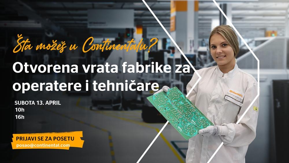 Otvorena vrata Continental fabrike u Kaću