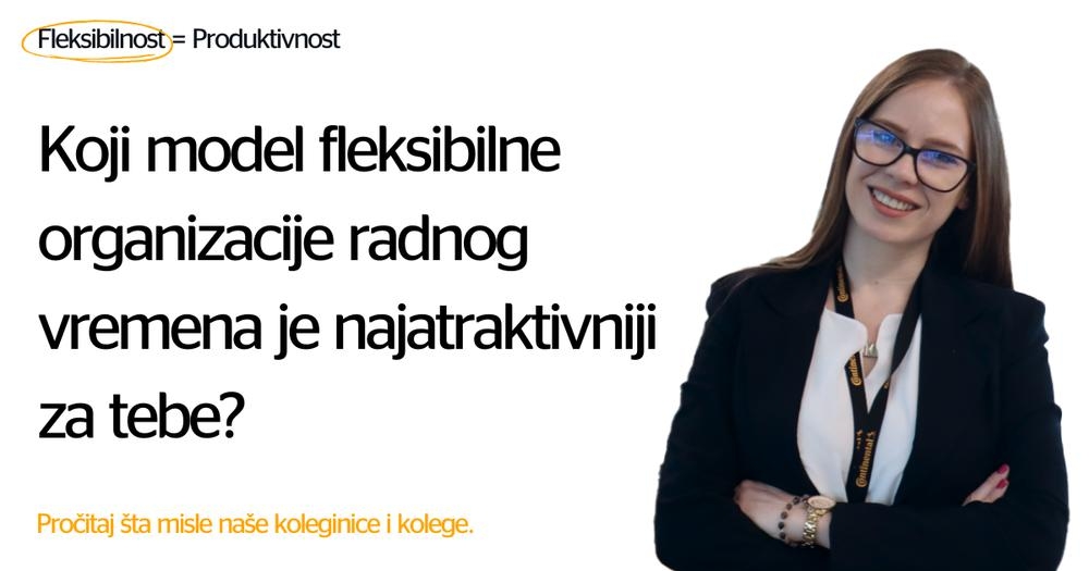 Koji model fleksibilne organizacije radnog vremena je najatraktivniji za naše koleginice i kolege?