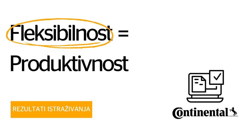 Rezultati istraživanja: Fleksibilnost = Produktivnost