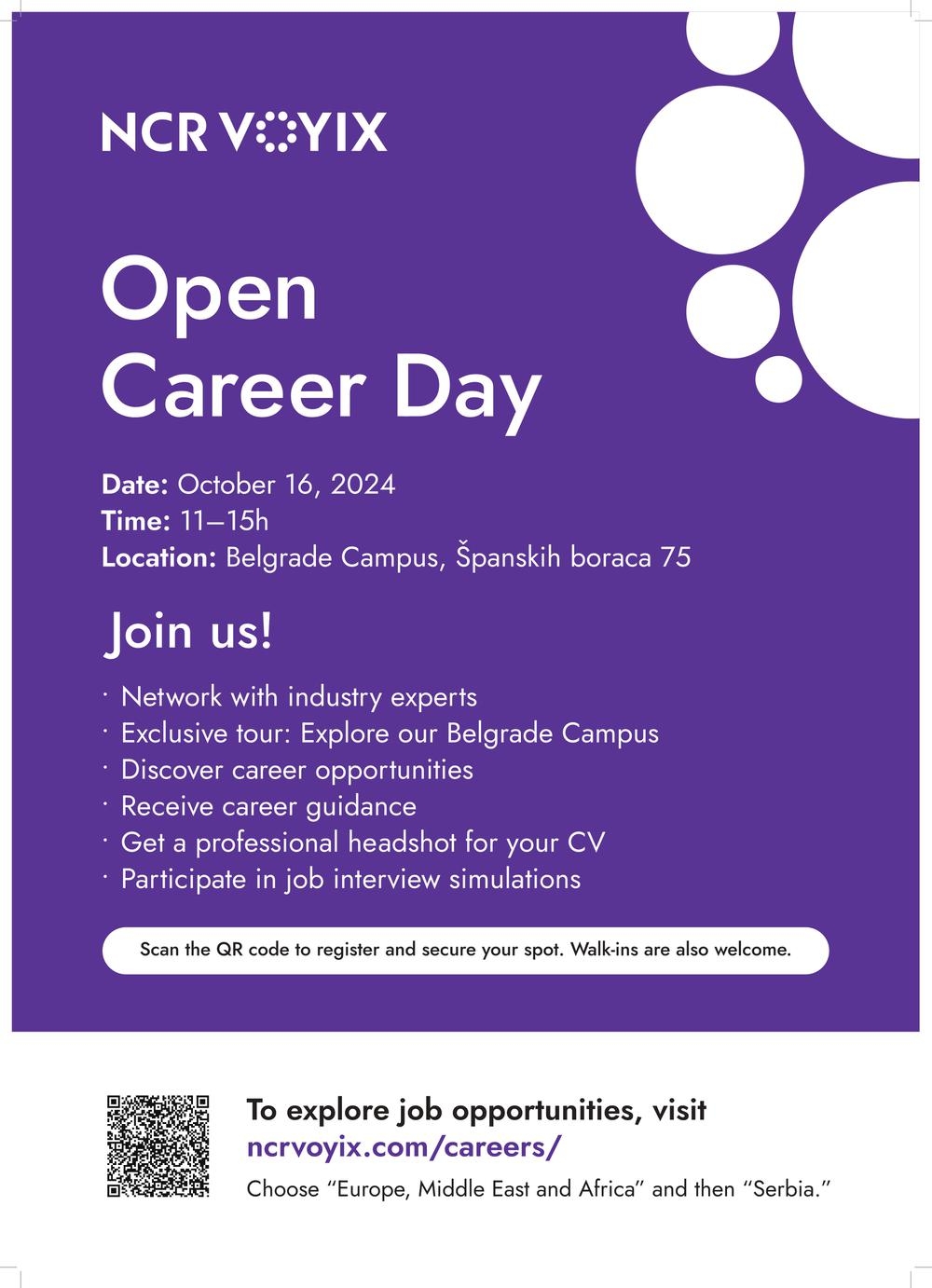 Open Career Day @ NCR Voyix - October 16th