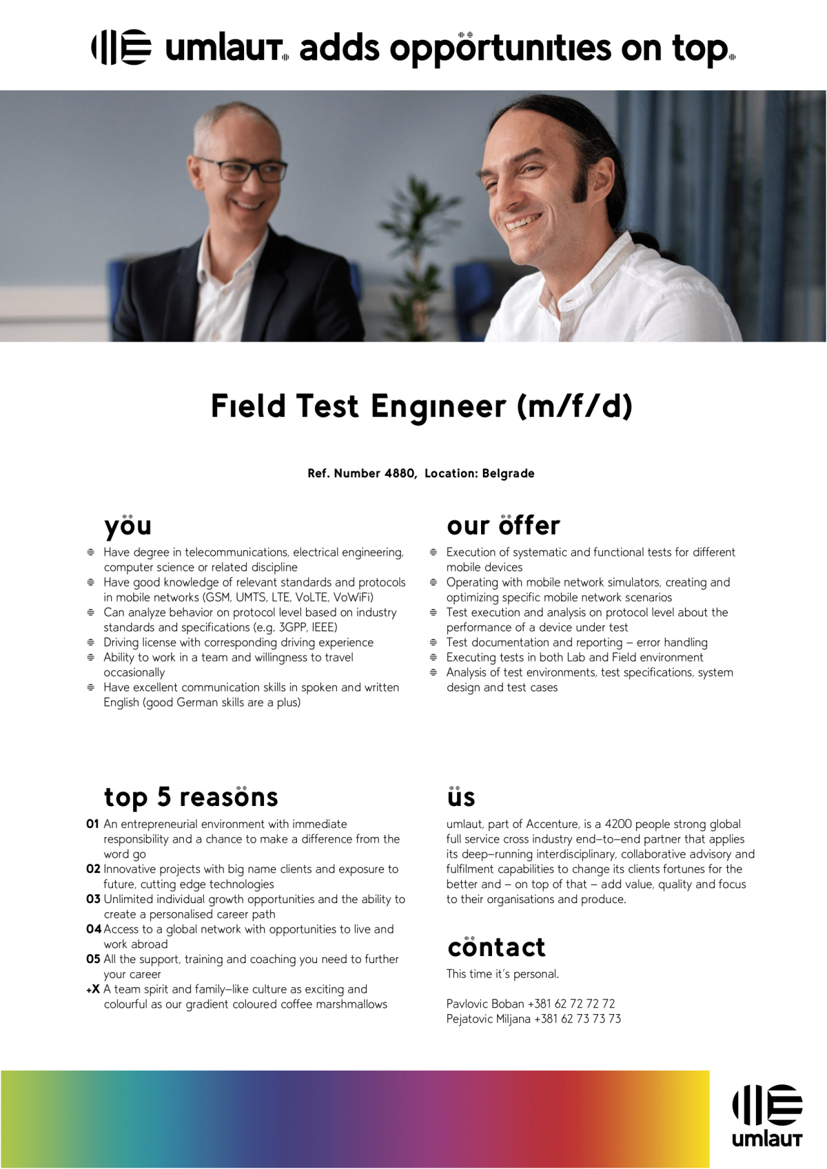 Field Test Engineer | umlaut d.o.o. | Beograd | HelloWorld.rs