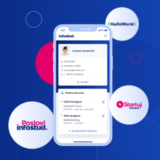Jedan Infostud profil za tri sajta