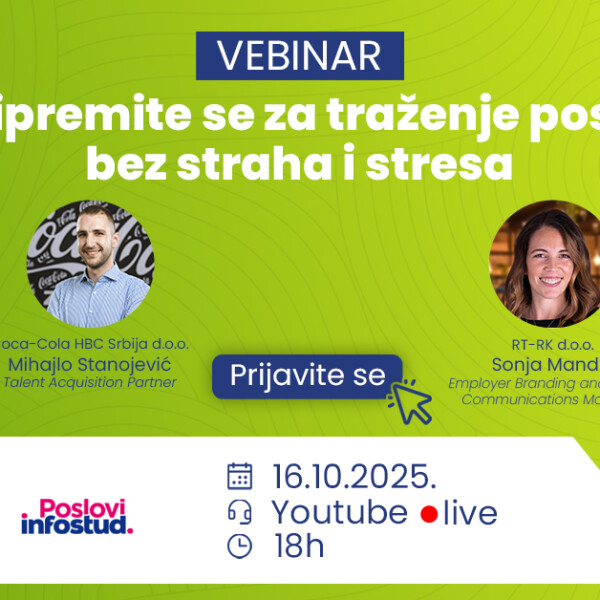 Vebinar: Pripremite se za traženje posla bez stresa i straha