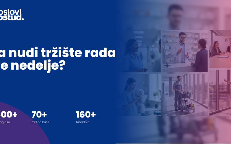 Šta nudi tržište rada ove nedelje? Pripremite CV i konkrišite!
