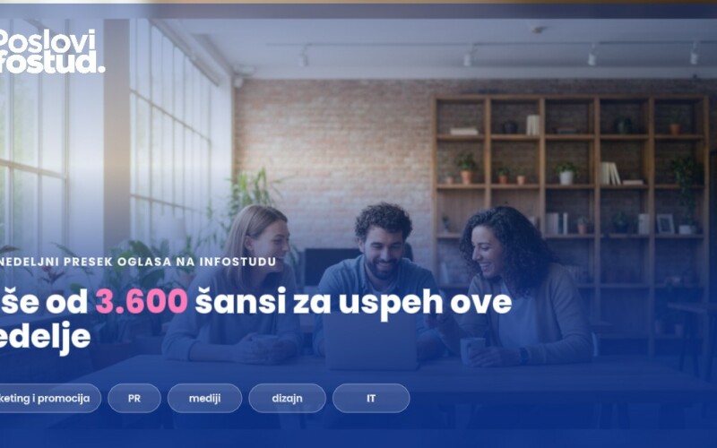 Više od 3.600 šansi za uspeh: Pogledajte ovonedeljni presek oglasa na Infostudu!
