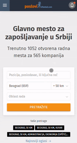 Pretragu ostavili u prvom planu