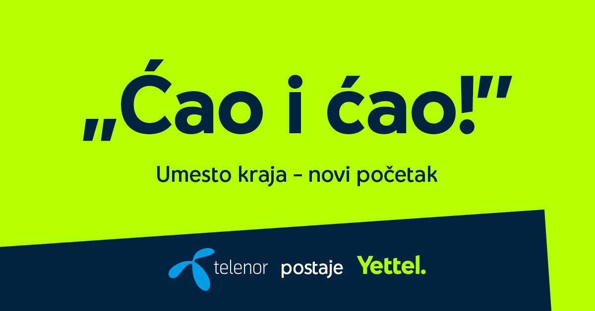 Novo ime, novi početak: Telenor od 1. marta postaje Yettel