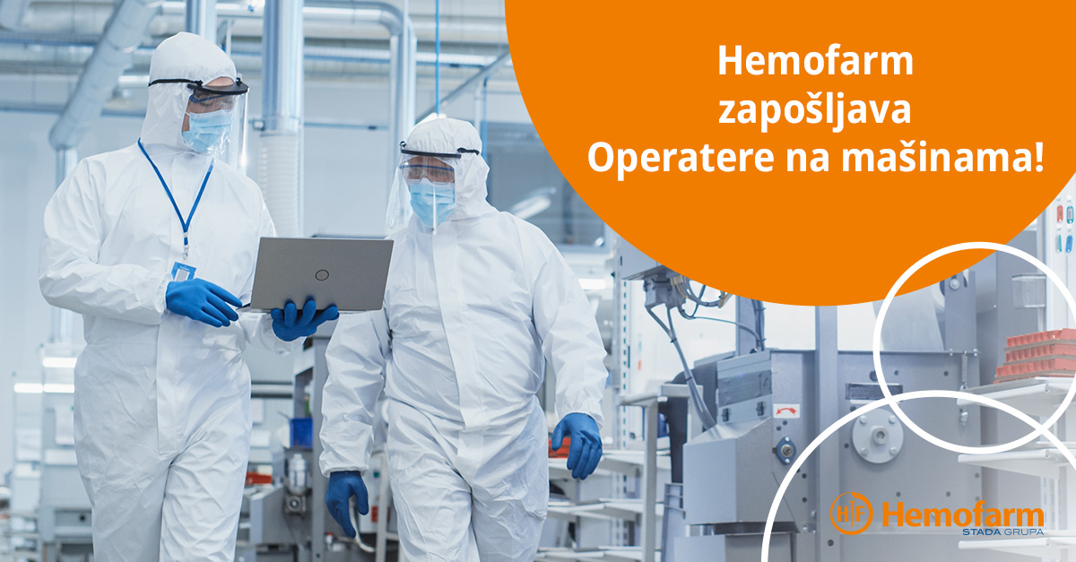 Hemofarm zapošljava u Šapcu: Posao za mašinom u belom mantilu