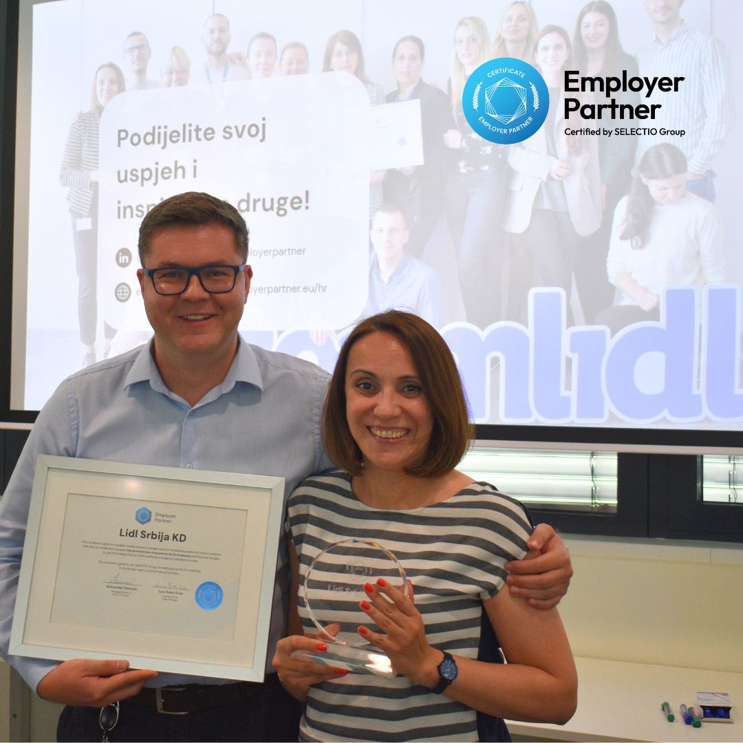 LIDL SRBIJA NOSILAC EMPLOYER PARTNER SERTIFIKATA