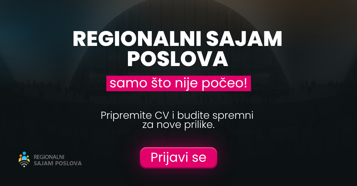 prijavi se za novosti o regionalnom sajmu poslova 2026