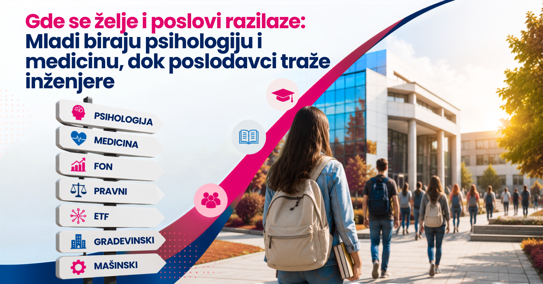 Gde se želje i poslovi razilaze: Mladi biraju psihologiju i medicinu, dok poslodavci traže inženjere