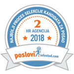 Najbolji proces selekcije u 2018. – HR agencije – 2. mesto Najbolji proces selekcije u 2018. – HR agencije – 2. mesto